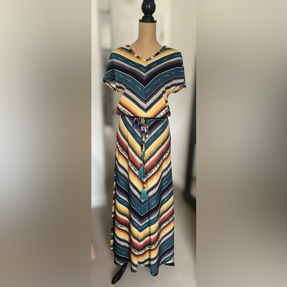 Double D Ranch Sausalito Serape Drawstring Dress